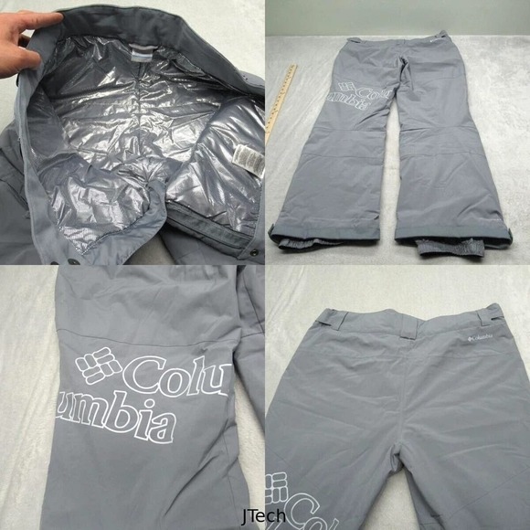 Columbia Pants Women XL Regular Gray Kick Turner Omni Heat Tech Insulated 38x31‎ - Picture 1 of 16